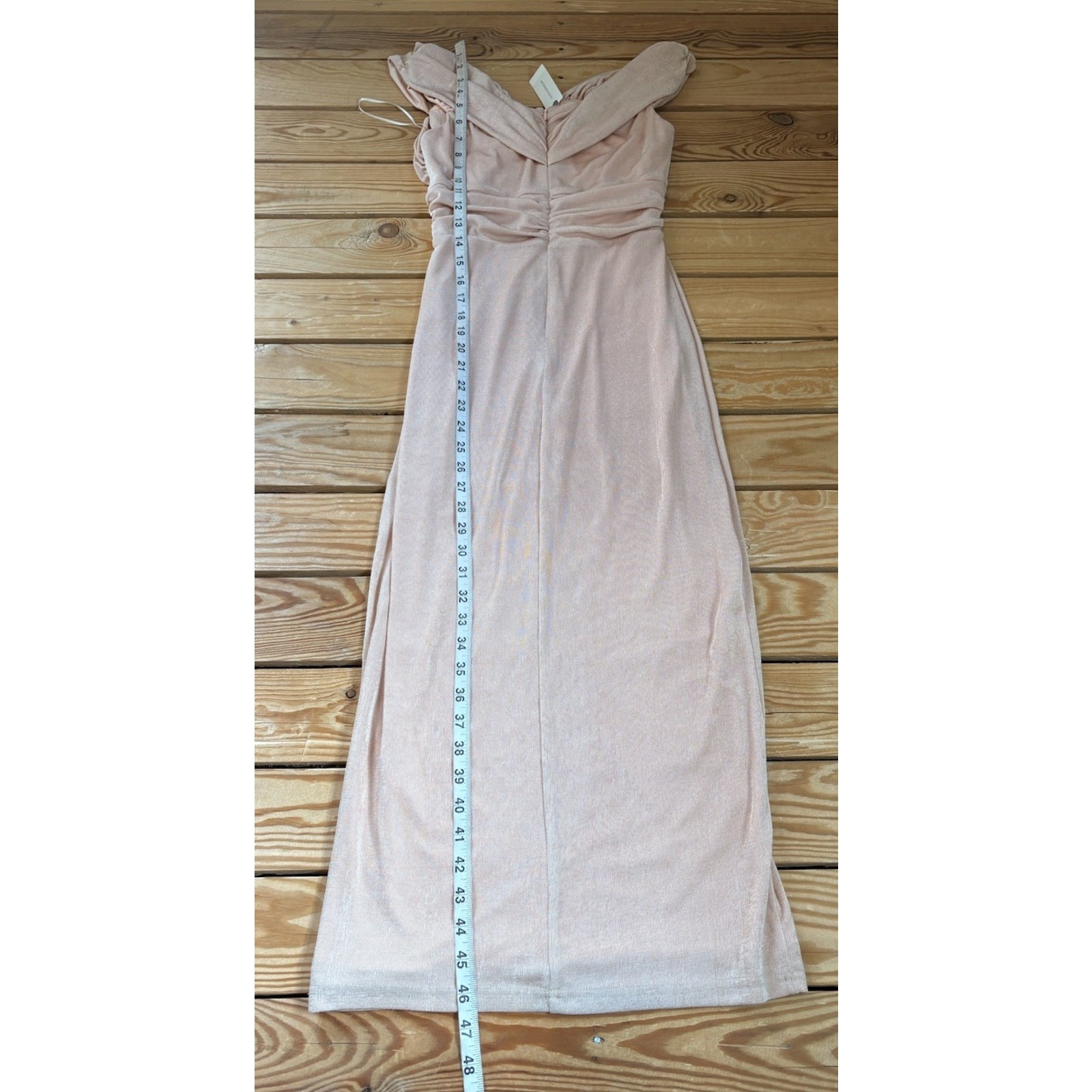Misha Nwt $335 Women’s Maylee Sleeveless Evening Gown Size L Peach R9 — image 7 of 8